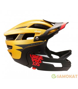 Шлем Urge Gringo de la Pampa желто-черный L/XL, 58-62 см