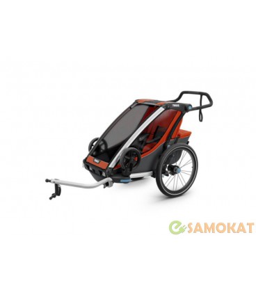 Детская коляска Thule Chariot Cross 1 (Roarange-Dark Shadow)