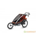 Детская коляска Thule Chariot Cross 1 (Roarange-Dark Shadow)