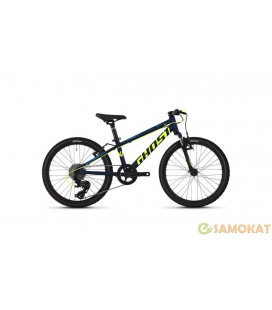 Велосипед Ghost Kato 2.0 20 (черный-желтый-синий) 2019