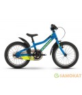 Велосипед SEET Greedy 16, рама 21 см (голубой-салатово-черный) 2020