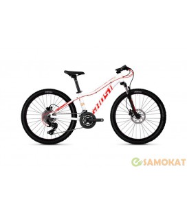 Велосипед Ghost Lanao D4.4 24 (бело-красно-оранжевый) 2019