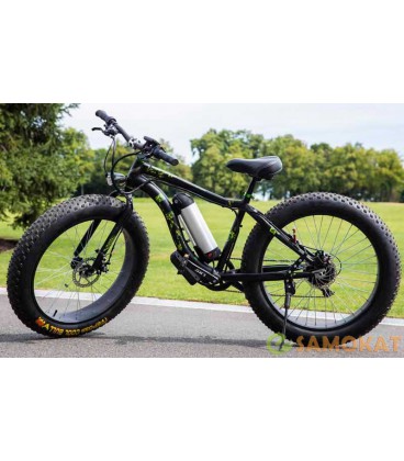 Электровелосипед LKS FATBIKE Electro Rear Drive (черно-зеленый)