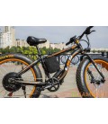 Электровелосипед LKS FATBIKE Electro Rear Drive  (500W) (черно-оранжевый)