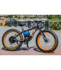 Электровелосипед LKS FATBIKE Electro Rear Drive  (500W) (черно-оранжевый)