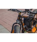 Электровелосипед LKS FATBIKE Electro Rear Drive  (500W) (черно-оранжевый)