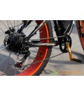 Электровелосипед LKS FATBIKE Electro Rear Drive  (500W) (черно-оранжевый)