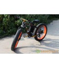 Электровелосипед LKS FATBIKE Electro Rear Drive  (500W) (черно-оранжевый)