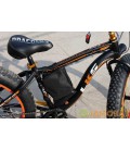 Электровелосипед LKS FATBIKE Electro Rear Drive  (500W) (черно-оранжевый)