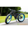 Электровелосипед LKS FATBIKE Electro Rear Drive (черно-голубой)