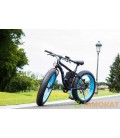 Электровелосипед LKS FATBIKE Electro Rear Drive (черно-голубой)