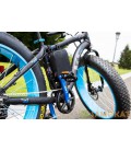 Электровелосипед LKS FATBIKE Electro Rear Drive (черно-голубой)